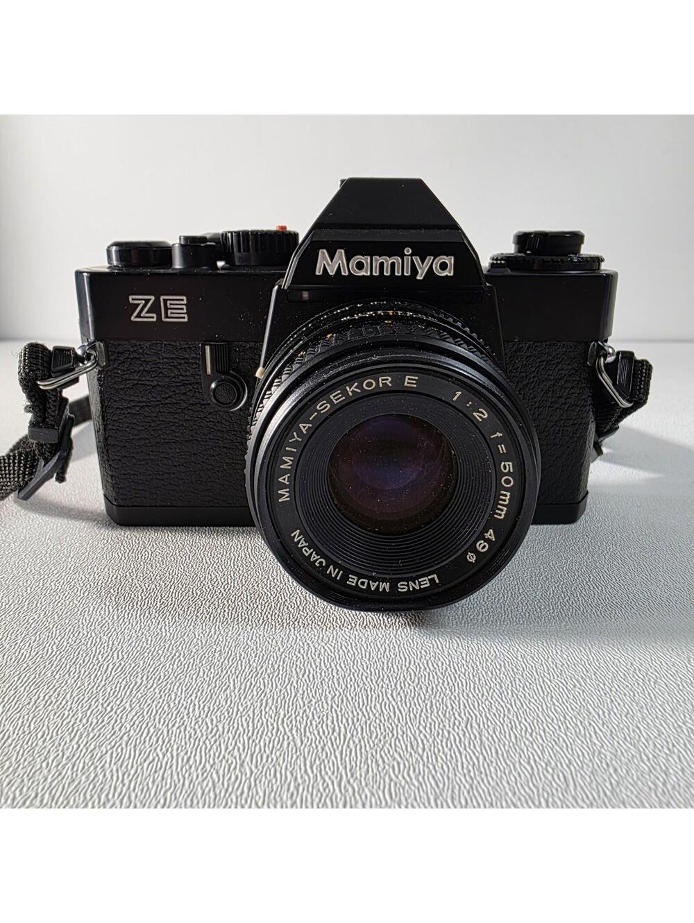 Mamiya ZE Quartz 35mm Film Camera w/ Mayima Sekor E 50mm Lens - Clean